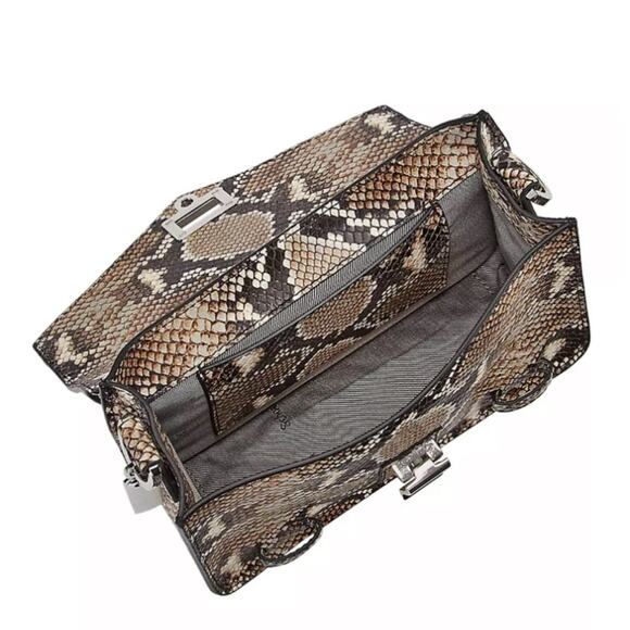 NWT MSRP$1390  Proenza Schouler Snake-Embossed Leather Mini Crossbody Bag - Picture 5 of 9